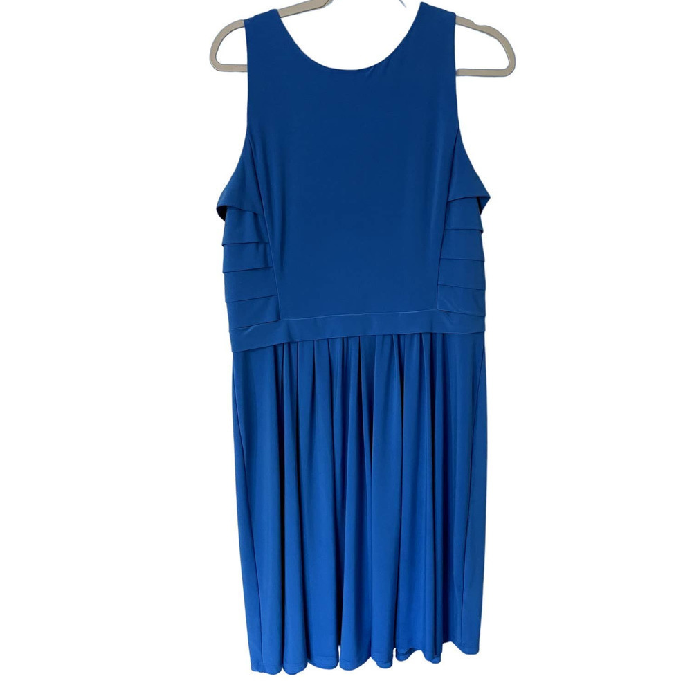 Lauren Ralph Lauren Blue Sleeveless Dress Size‎ 14